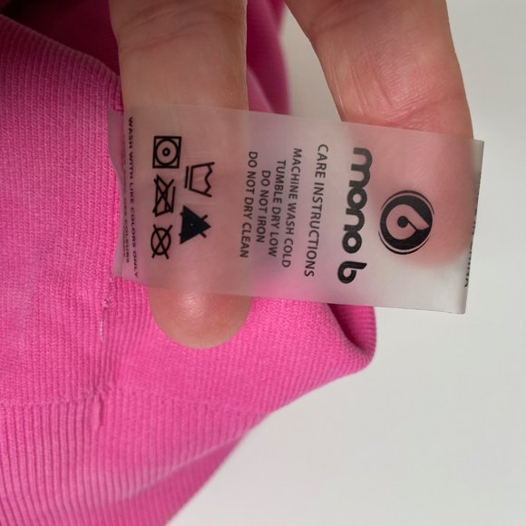 Mono B Liv Body Pullover Crop Mesh Open Sports Bra Top - Picture 9 of 9